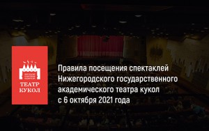 Новые правила посещения Нижегородского государственного академического театра кукол с 11 октября 2021 года
